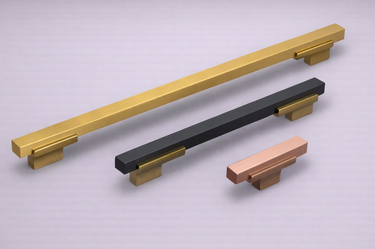 Inset Base Bar Handle – Block Accent Series