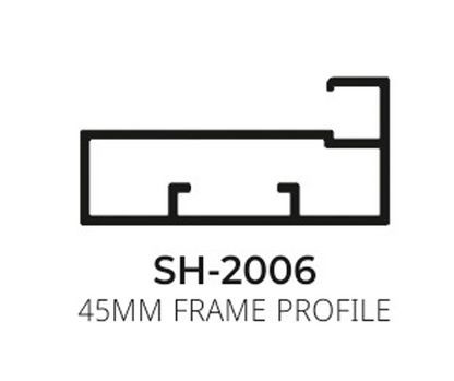 45MM Frame Aluminium Profile SH-2006